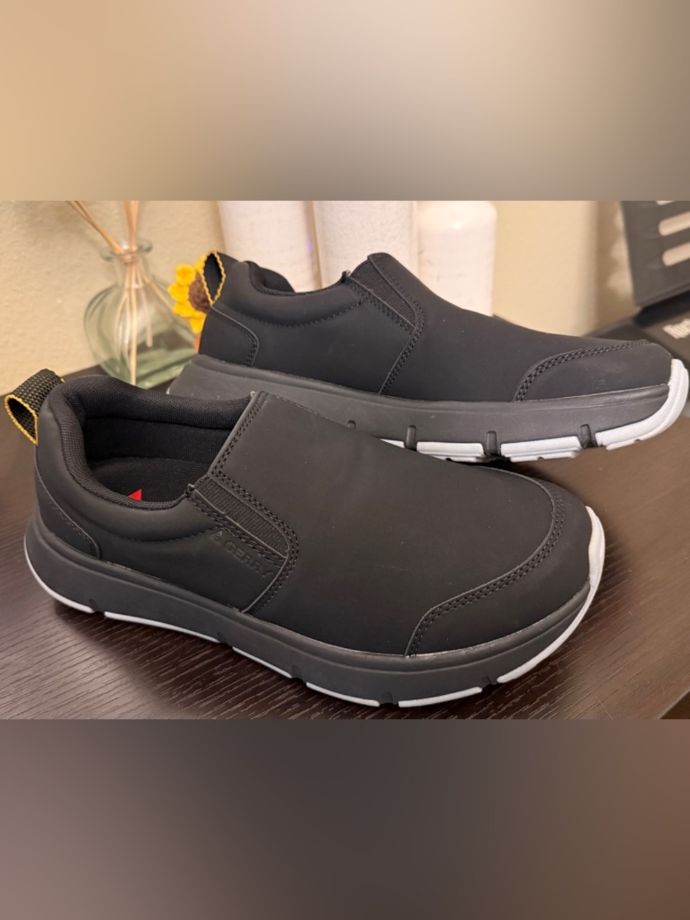 Gerry Weber MOC II Slip On Casual Black Shoes Men 8 EUC